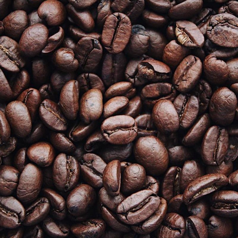 Closeup of coffee beans