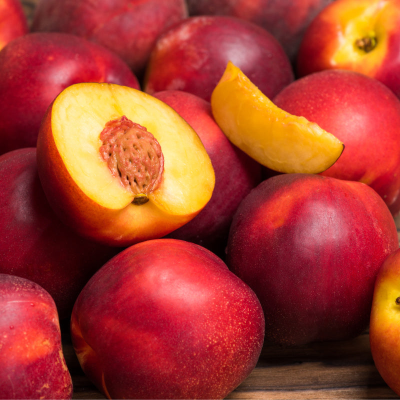 Close-up of all nectarines and nectarines
