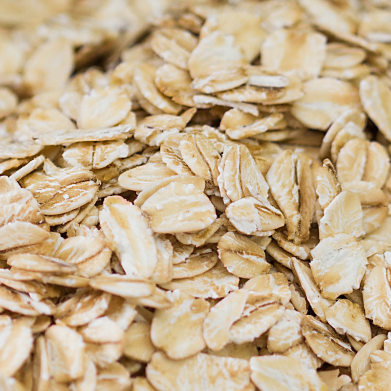 Raw oatmeal representing product ingredient 