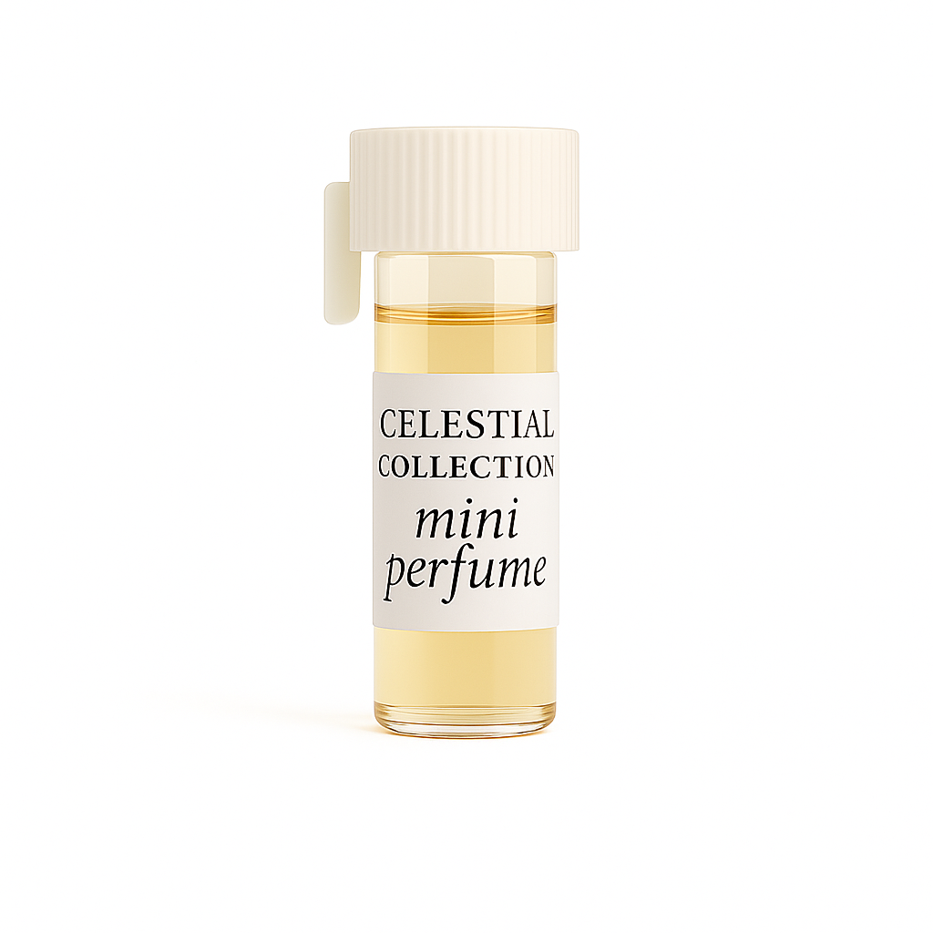 Celestial Collection mini perfume bottle on a white background