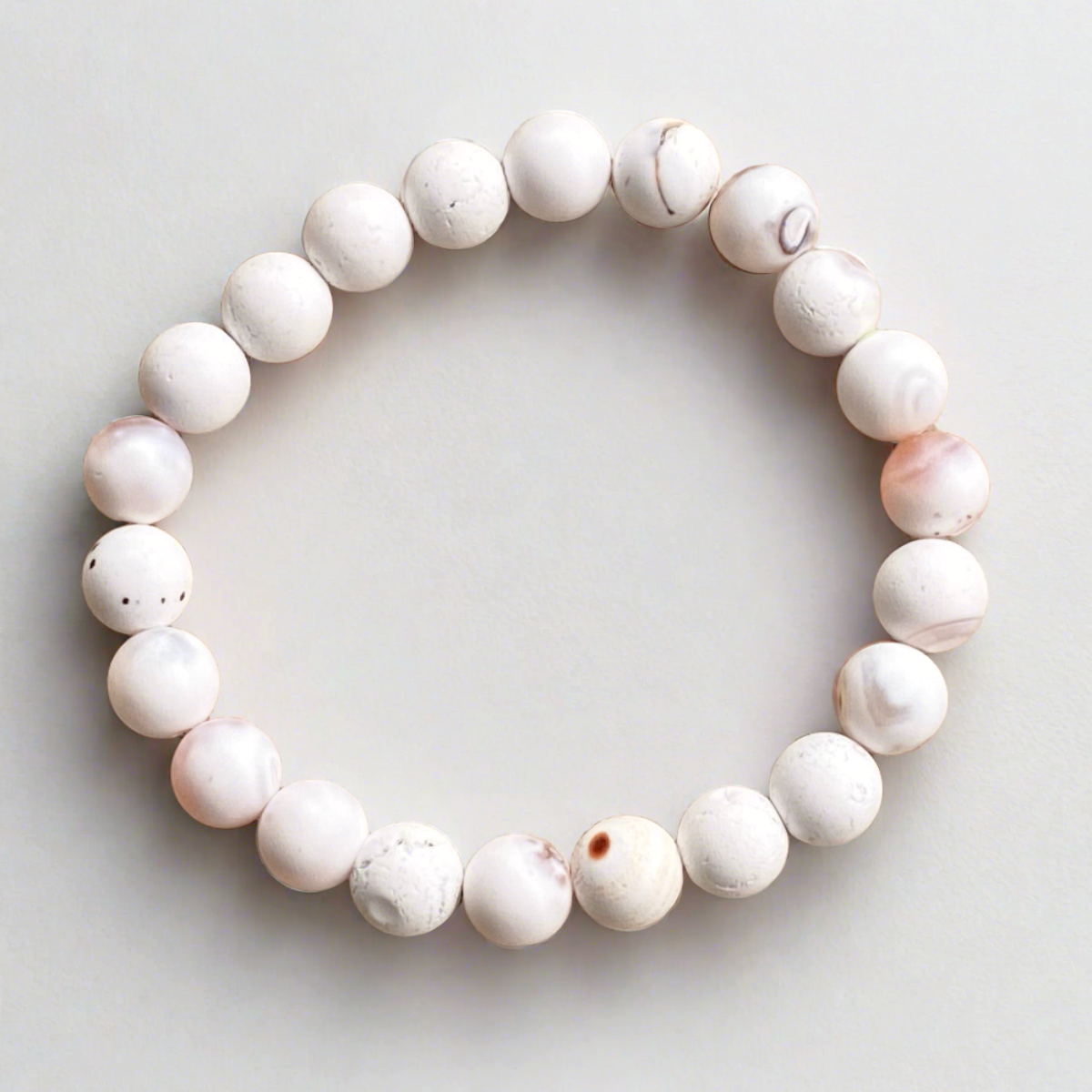 Close-up of Ocean Blossom Agate Bracelet – harmonious natural beauty