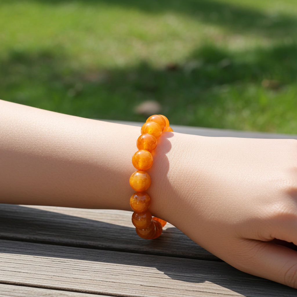 Saffron Fire Agate Bracelet | Coastal Classic Creations®
