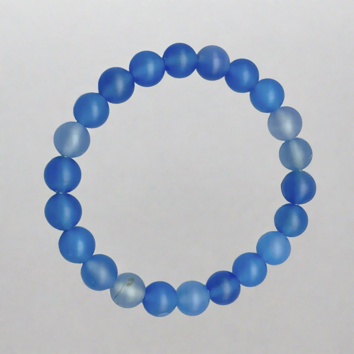 Sapphire Blue Agate Bracelet – healing stone jewelry