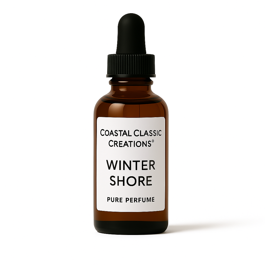 A fresh winter pure perfume blending white currant, icy citrus, blue sage, winter violet, sandalwood, and soft vanilla. Clean, crisp, and long-lasting with a cool, luminous finish
