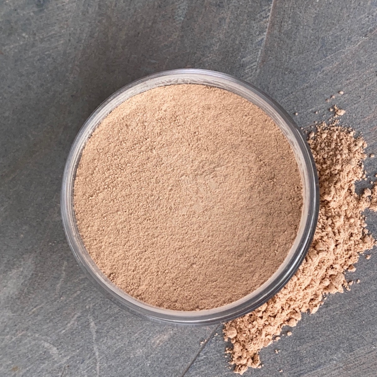 Natural, light dark golden wheat loose powder foundation