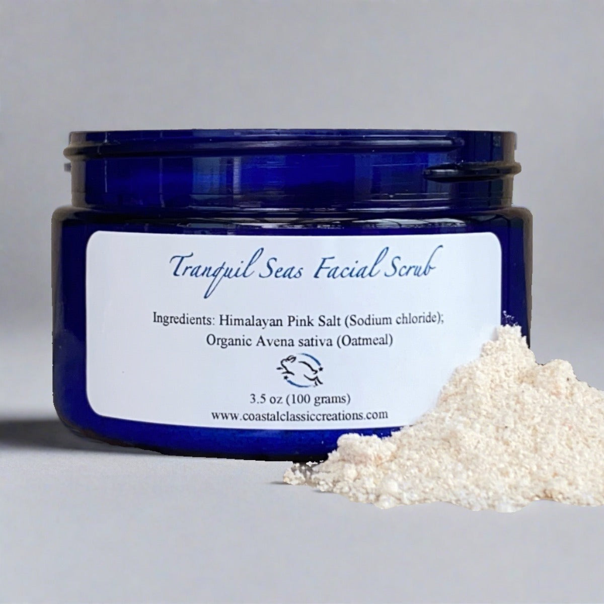Tranquil Seas Himalayan Pink Salt and Oatmeal Scrub. 2-in-1 Mask and Exfoliant