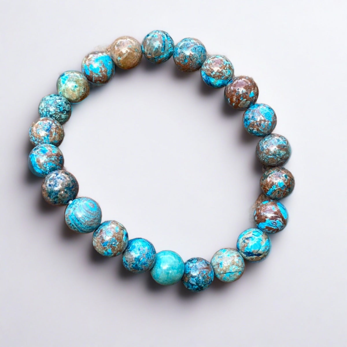 Blue Calsilica Jasper Self-Love Bracelet | Healing Gemstone Bracelet for Compassion