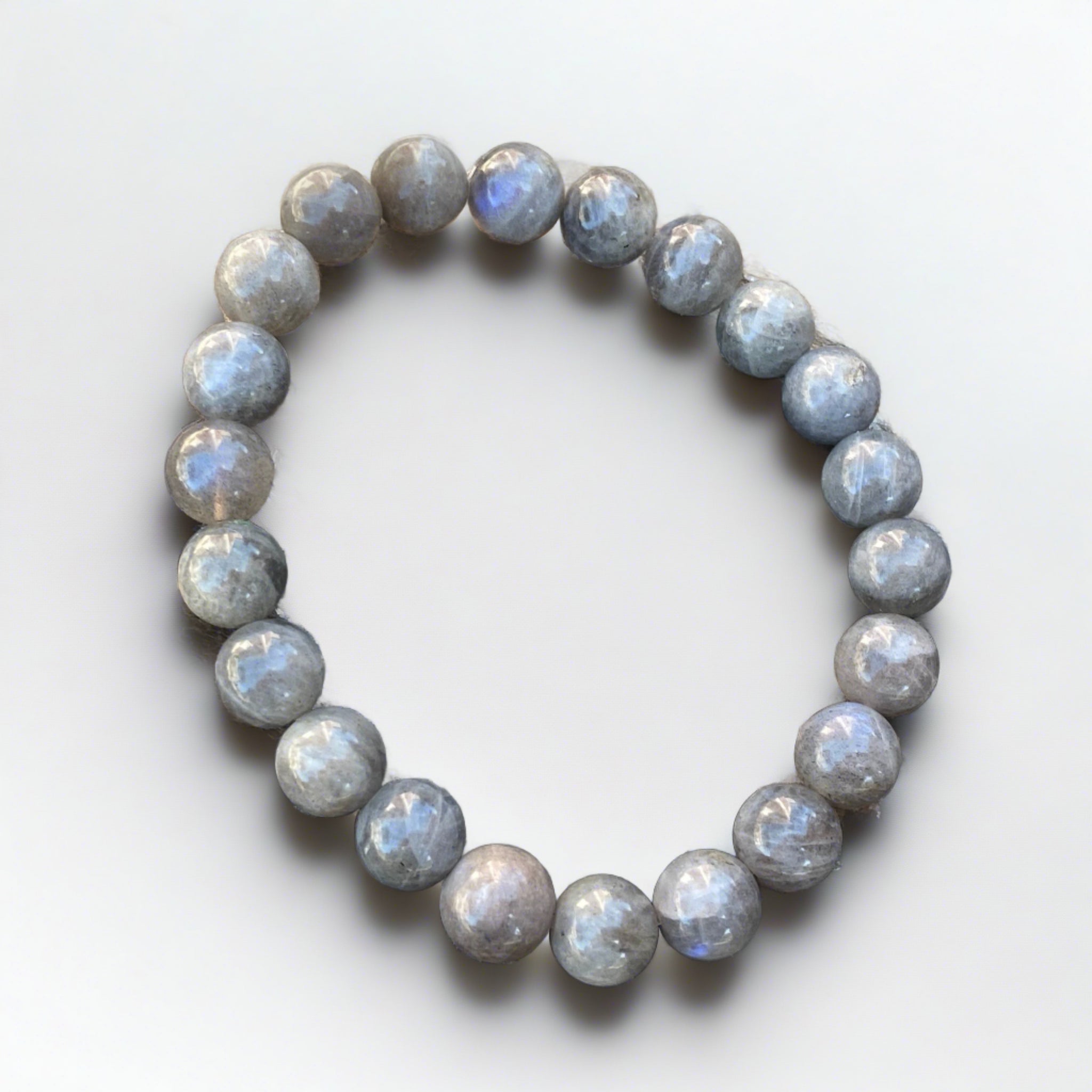 Labradorite gemstone mala bracelet for self-transformation
