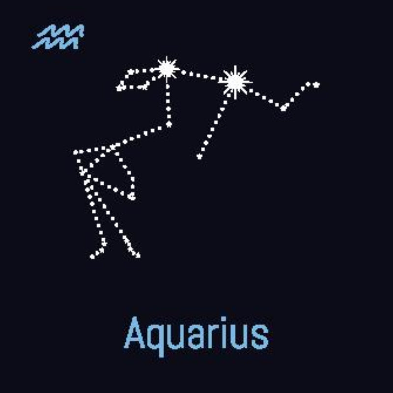 Symbol of Aquarius constellation representing Aquarius Perfume