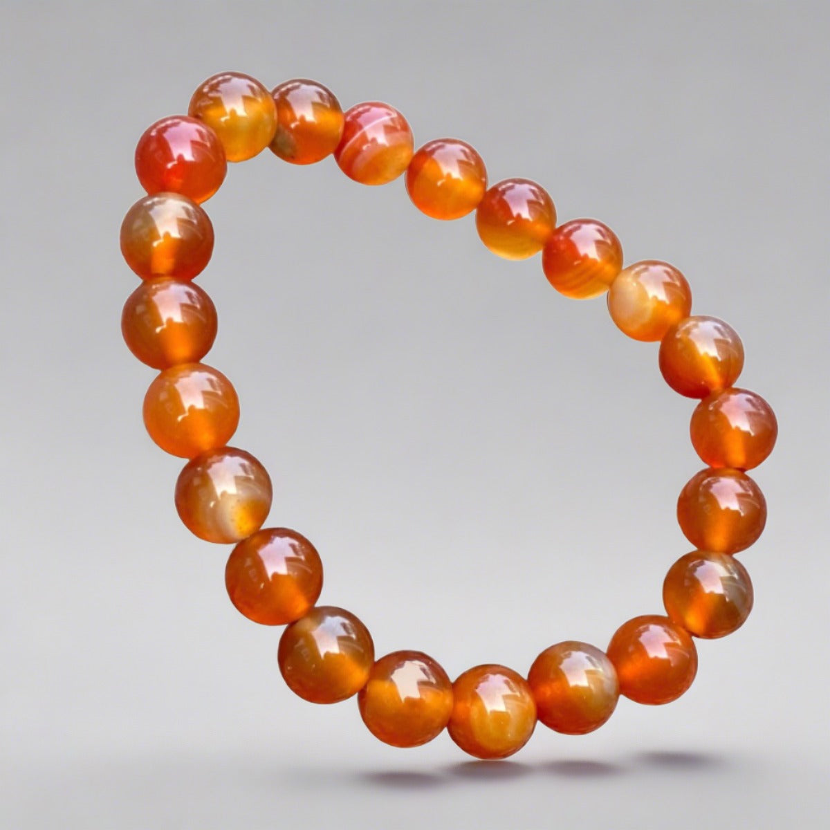 Creativity & motivation Sacral Chakra Bracelet with genuine carnelian stones