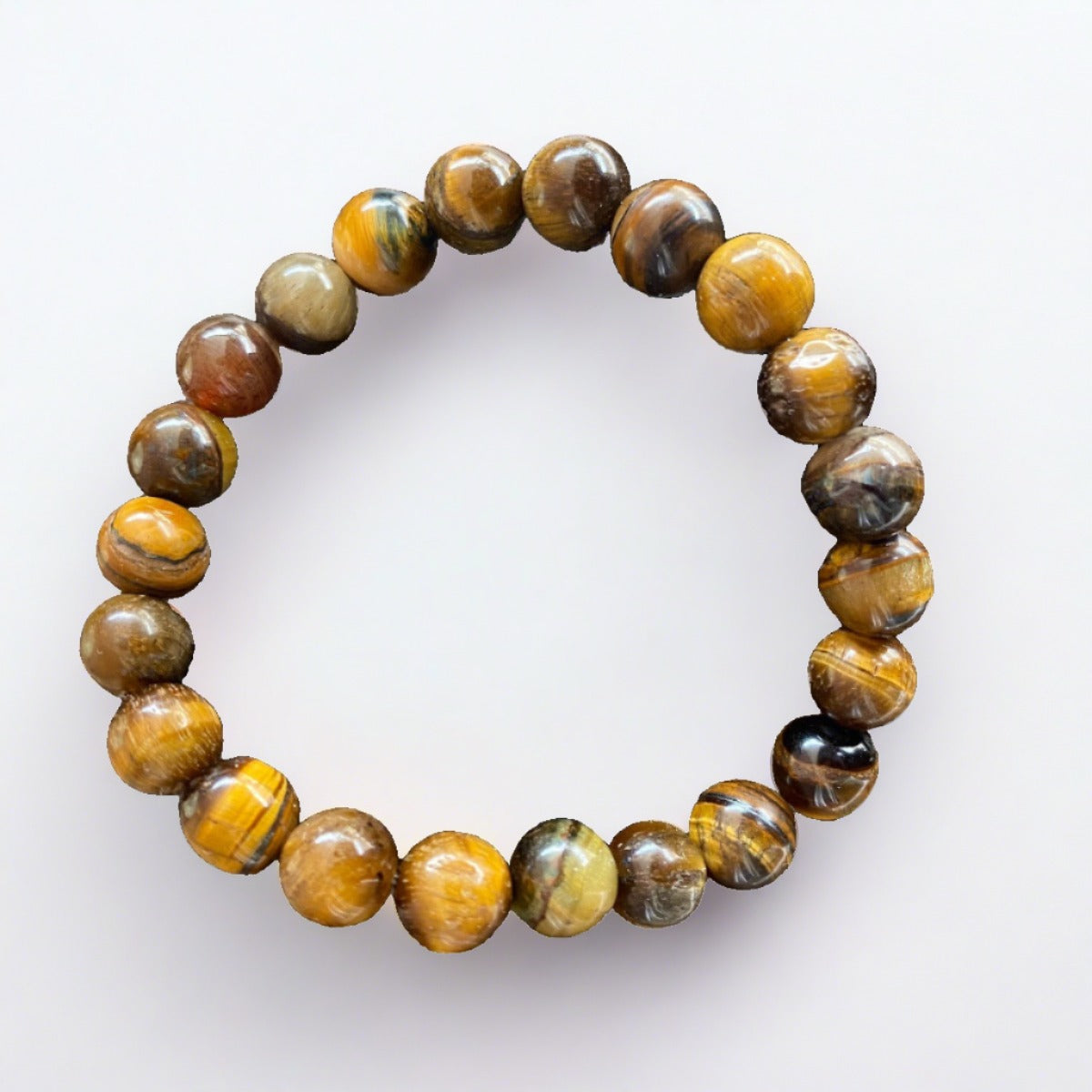 Tiger Eye Strength Bracelet, featuring gemstones that symbolize inner strength and resilience.