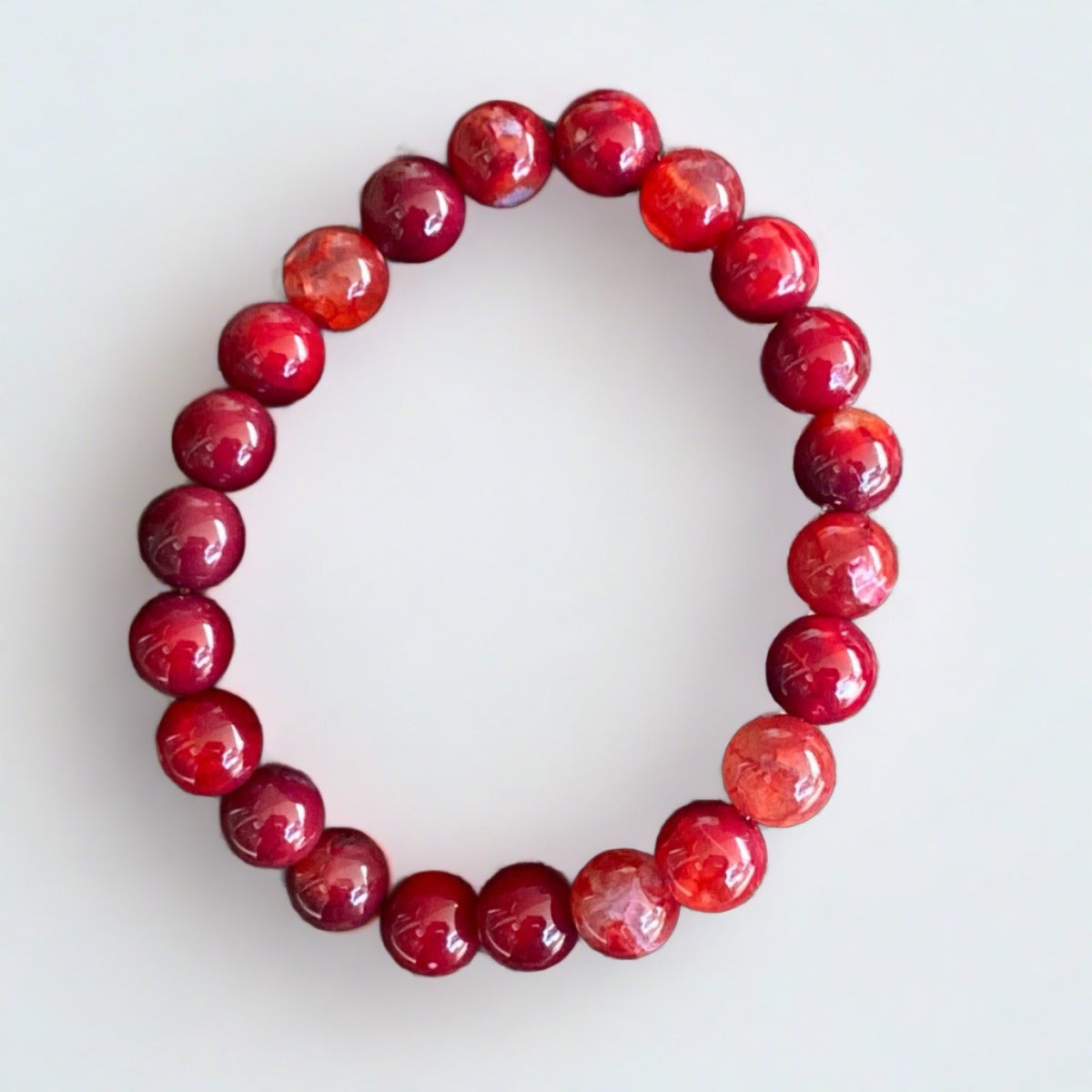 Mindfulness meditation root chakra bracelet