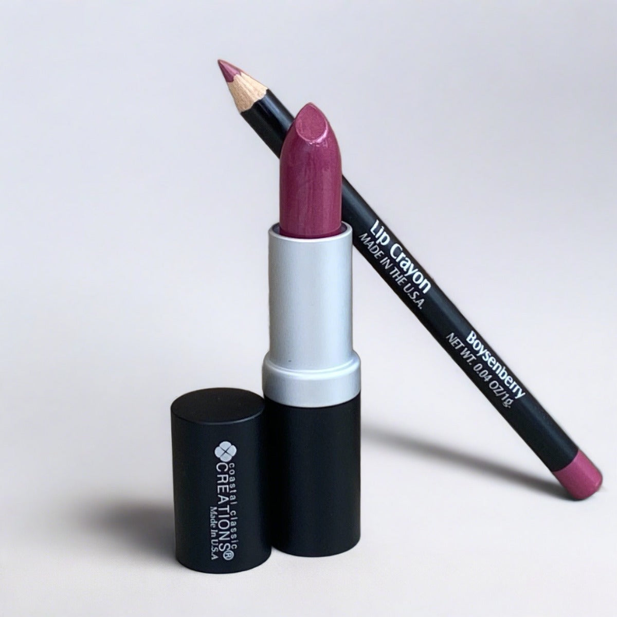Lipstick & lip crayon set in one 