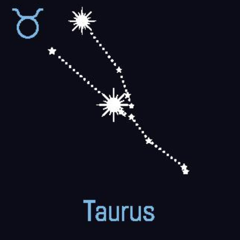 Drawing of Taurus constellation representing zodiac associated with perfume